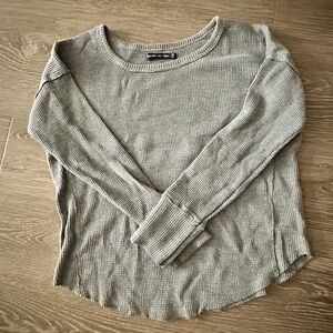 Abercrombie & Fitch -  Women Waffle Knit Thermal Long Sleeve - Size XS